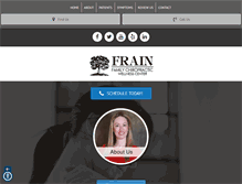 Tablet Screenshot of frainfamilychiropractic.com